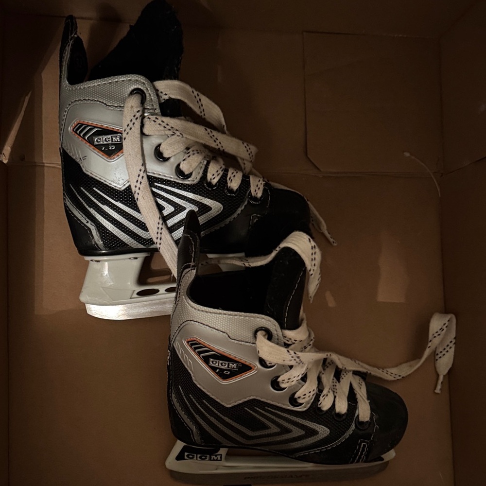 CCM Black and White Hockey Skates